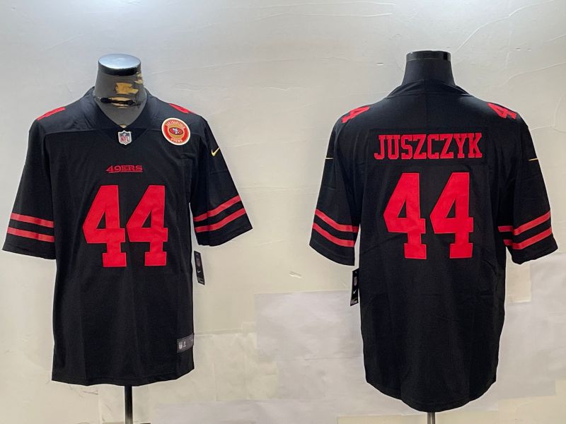Men San Francisco 49ers #44 Juszczyk Black Second generation 2024 Nike Limited NFL Jersey style 5->san francisco 49ers->NFL Jersey